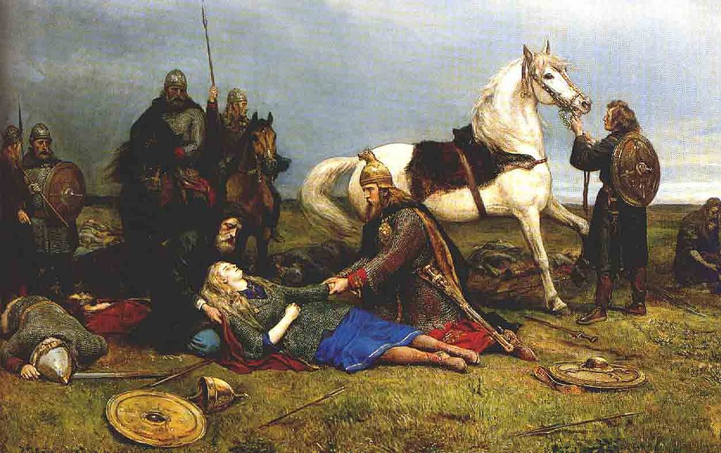 hervc3b6r-muriendo-luego-de-la-batalla-con-los-hunos-una-pintura-de-peter-nicolai-arbo