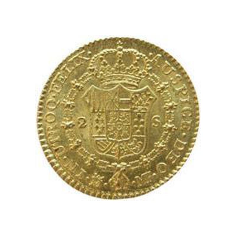 <b>Dos escudos</b>   Año 1800. - Image 3