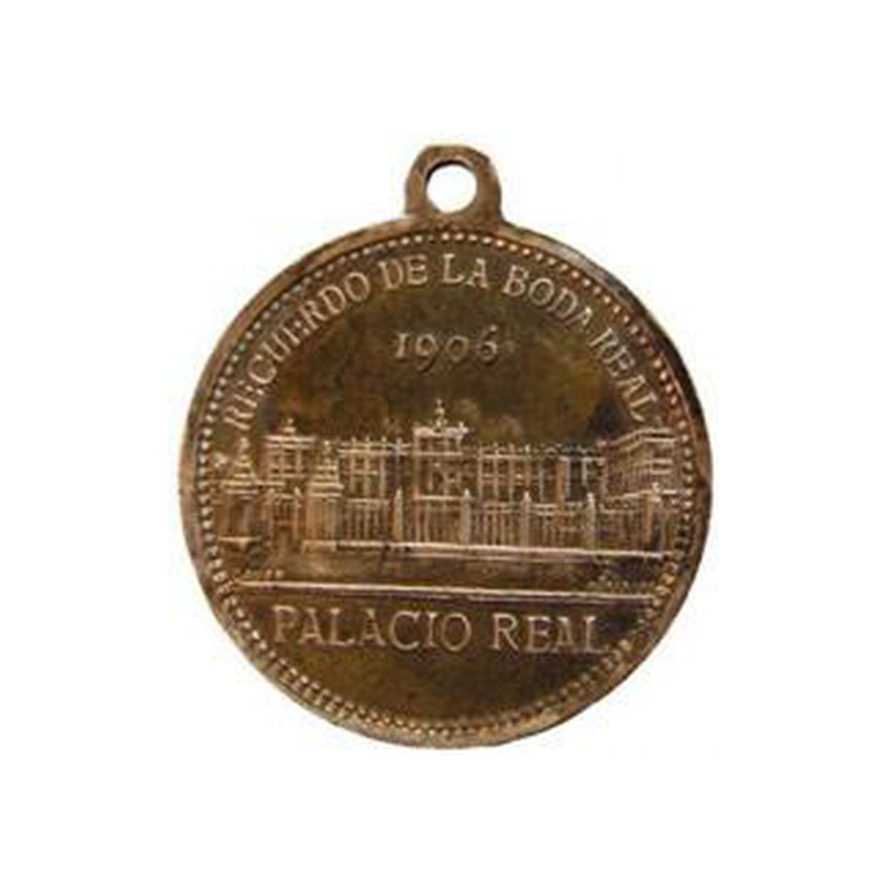 <b>Medalla conmemorativa de la boda de Alfonso XIII</b>   Año 1906. - Image 3