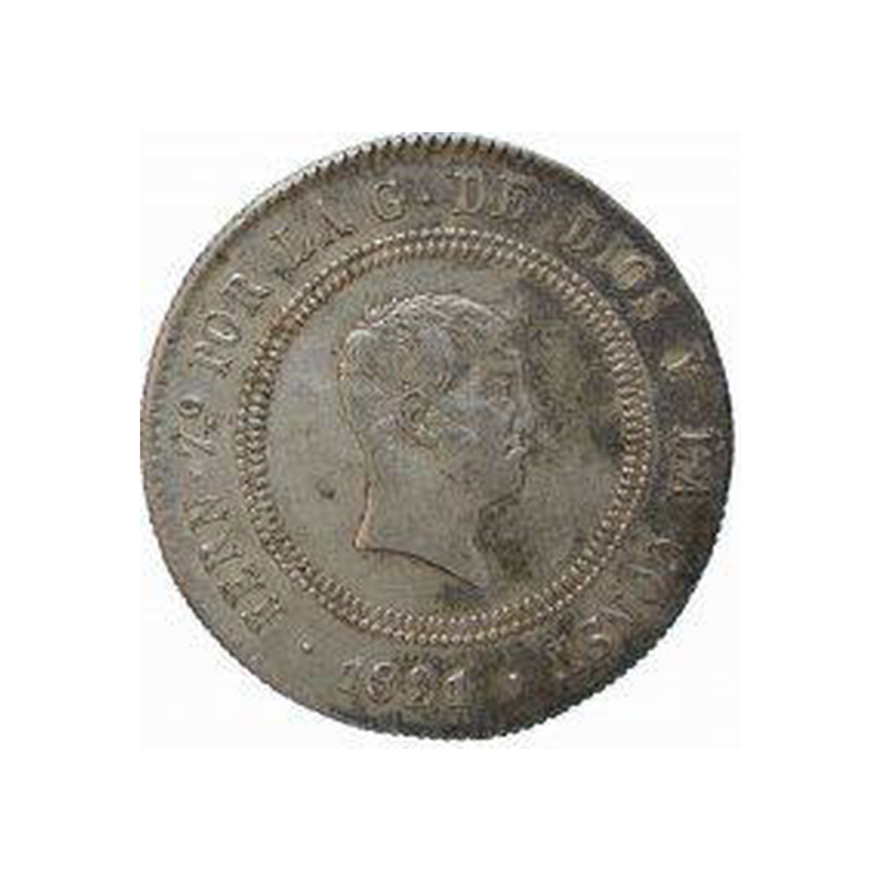 <b>Diez reales</b>   Año 1821. - Image 2