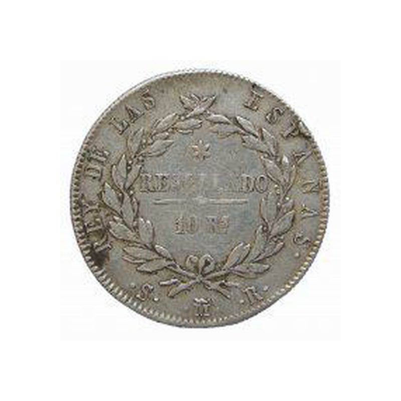 <b>Diez reales</b>   Año 1821 - Image 3